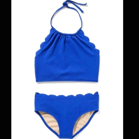 Old Navy Other - Old Navy Textured Scallop-Trim Tankini Swim Set for Girls new with tags size XXL